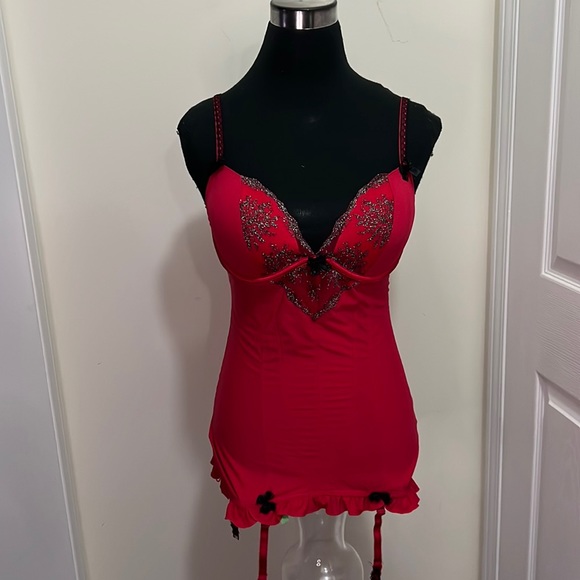 La Vien En Rose Christmas Boxing Day Sleepover Flattering lingerie Size large - Picture 1 of 13